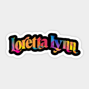 Loretta lynn abstrack Sticker